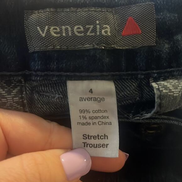 Venezia Flare Blue Jean Stretch Trouser Venezia Size 4 Average Moderately Curvy - Picture 4 of 6